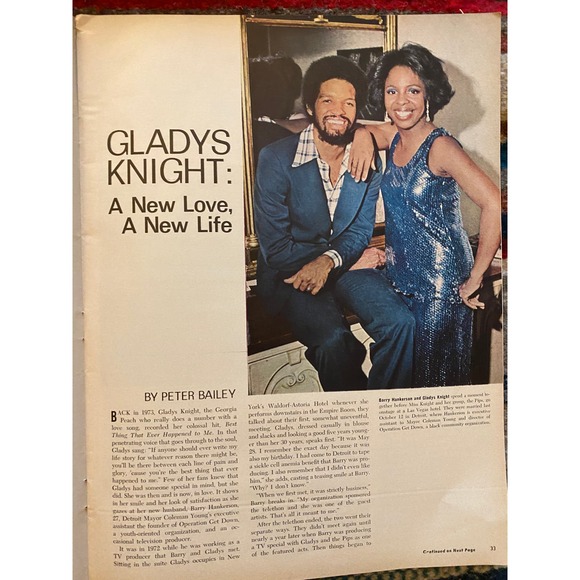 Ebony Magazine, May 1975, Gladys Knight Cover Feature Story - Picture 5 of 15